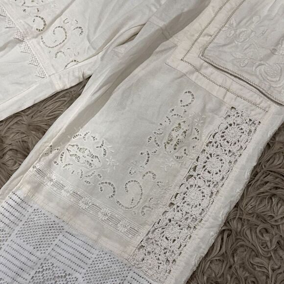 NWT Free People Lace Patchwork Pants size 6 - Picture 4 of 13